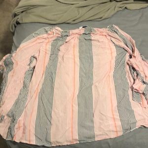 Bell sleeve, off the shoulder top!